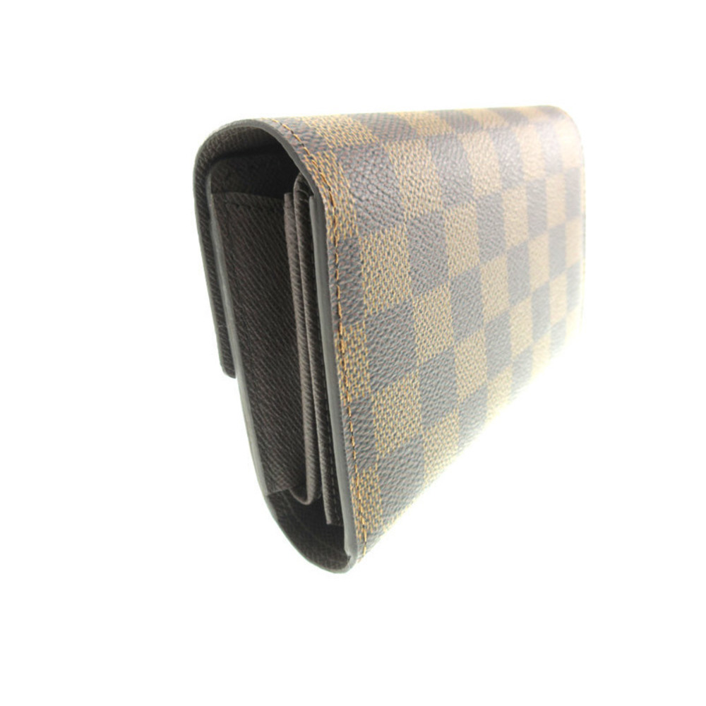 Louis Vuitton Bifold Ebene LV Wallet Alexandra Portefeuille Brown
